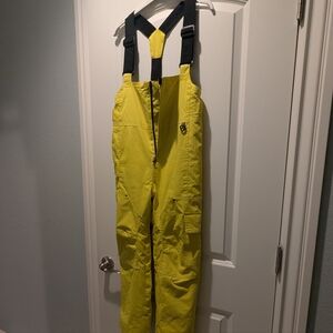 Obermeyer Yellow Snow Bib, Little Boy SIZE 8